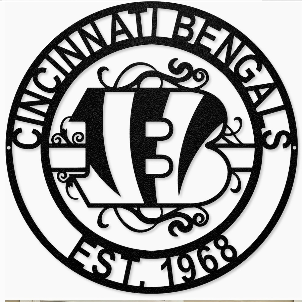Cincinnati Bengals Laser Cut Sign